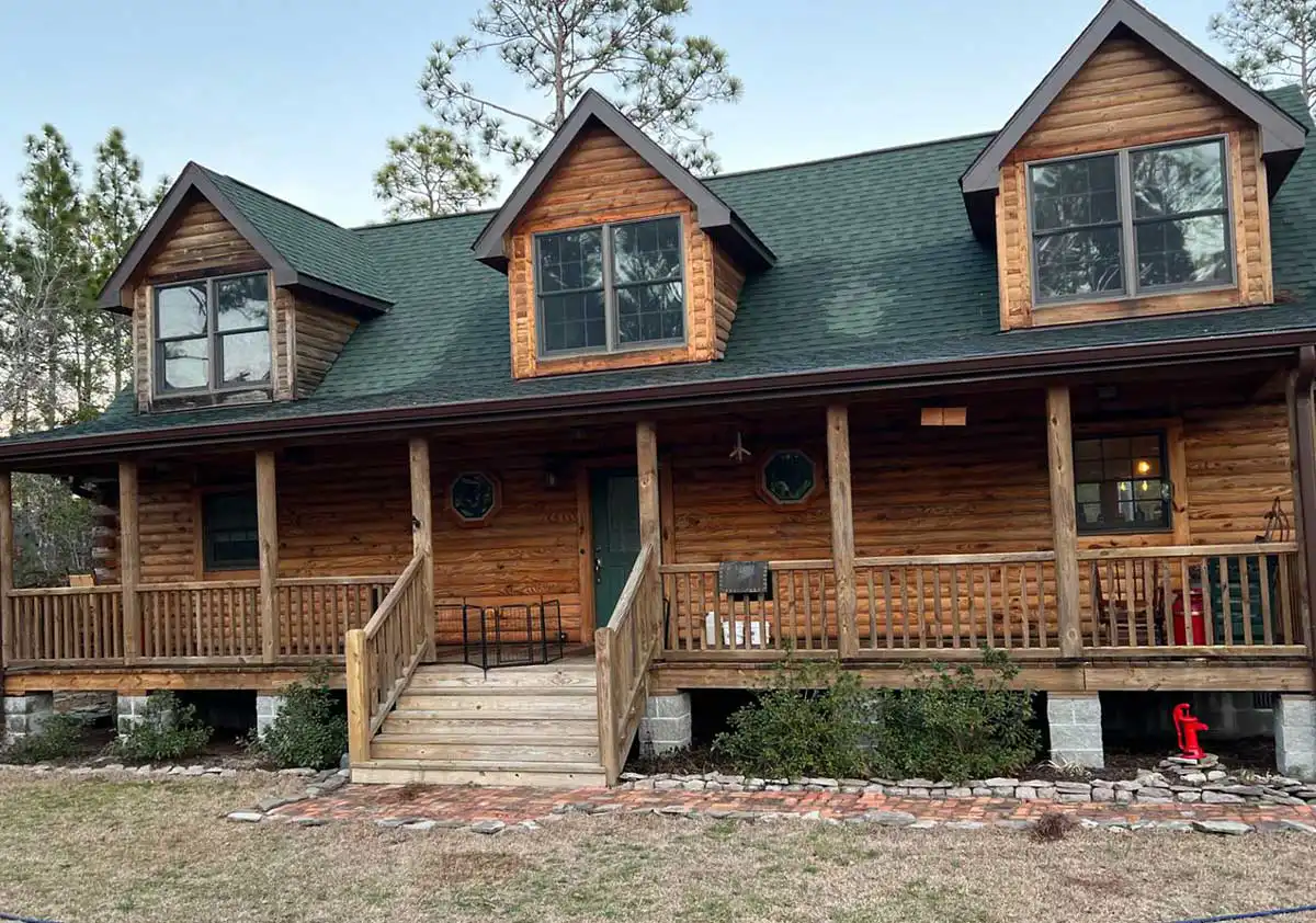 Power washing services completed by Mike’s Custom Painting as part of exterior preparation